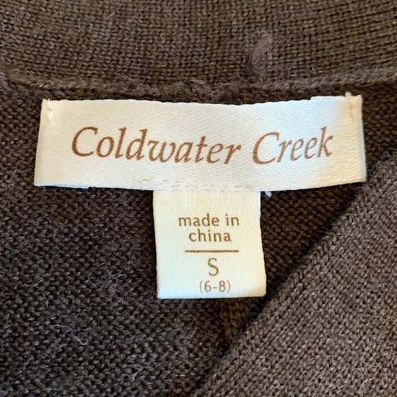 Coldwater Creek Size S Brown Sweater - Picture 11 of 11